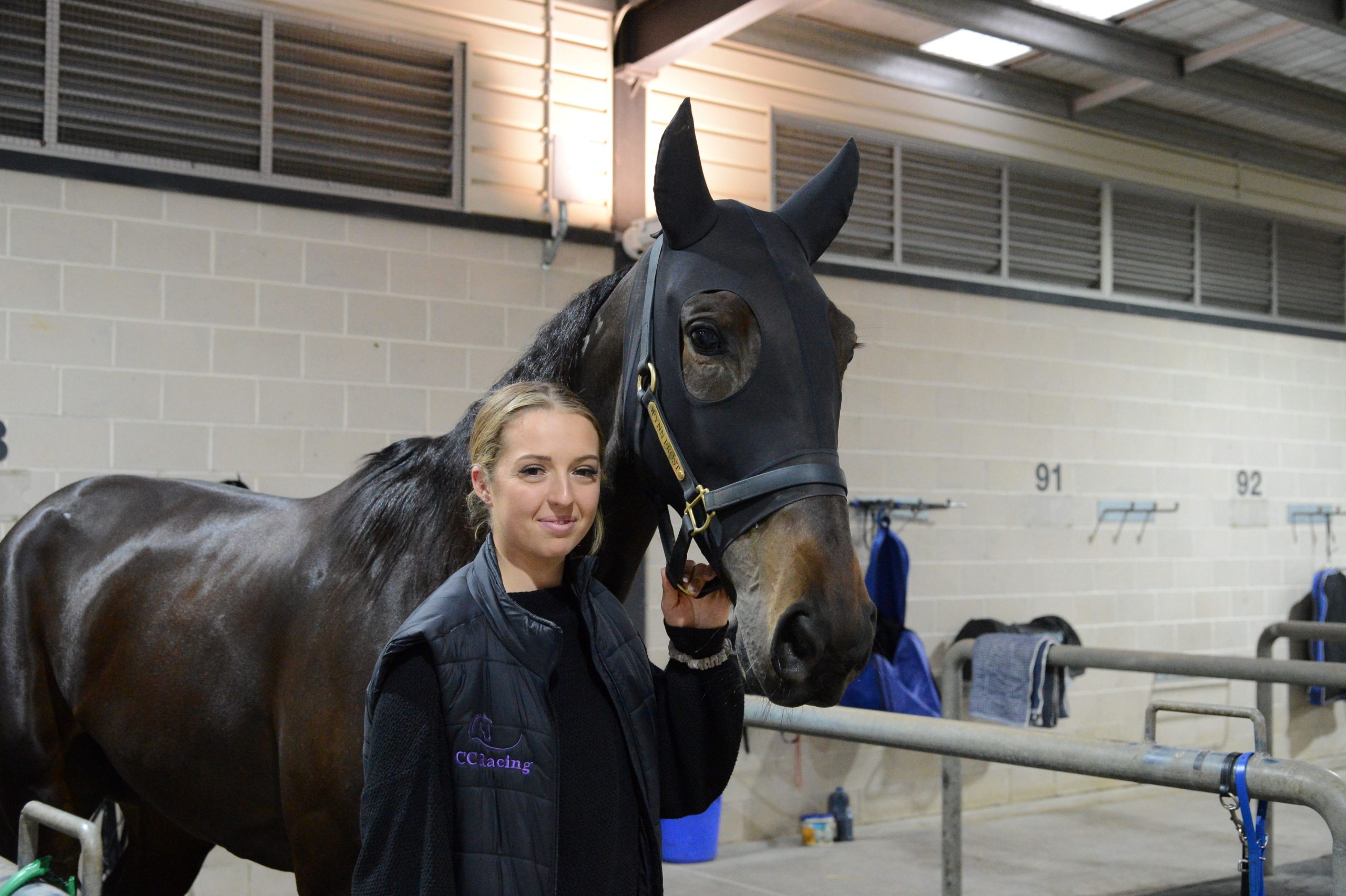 Milestone win warms freezing reinswoman!