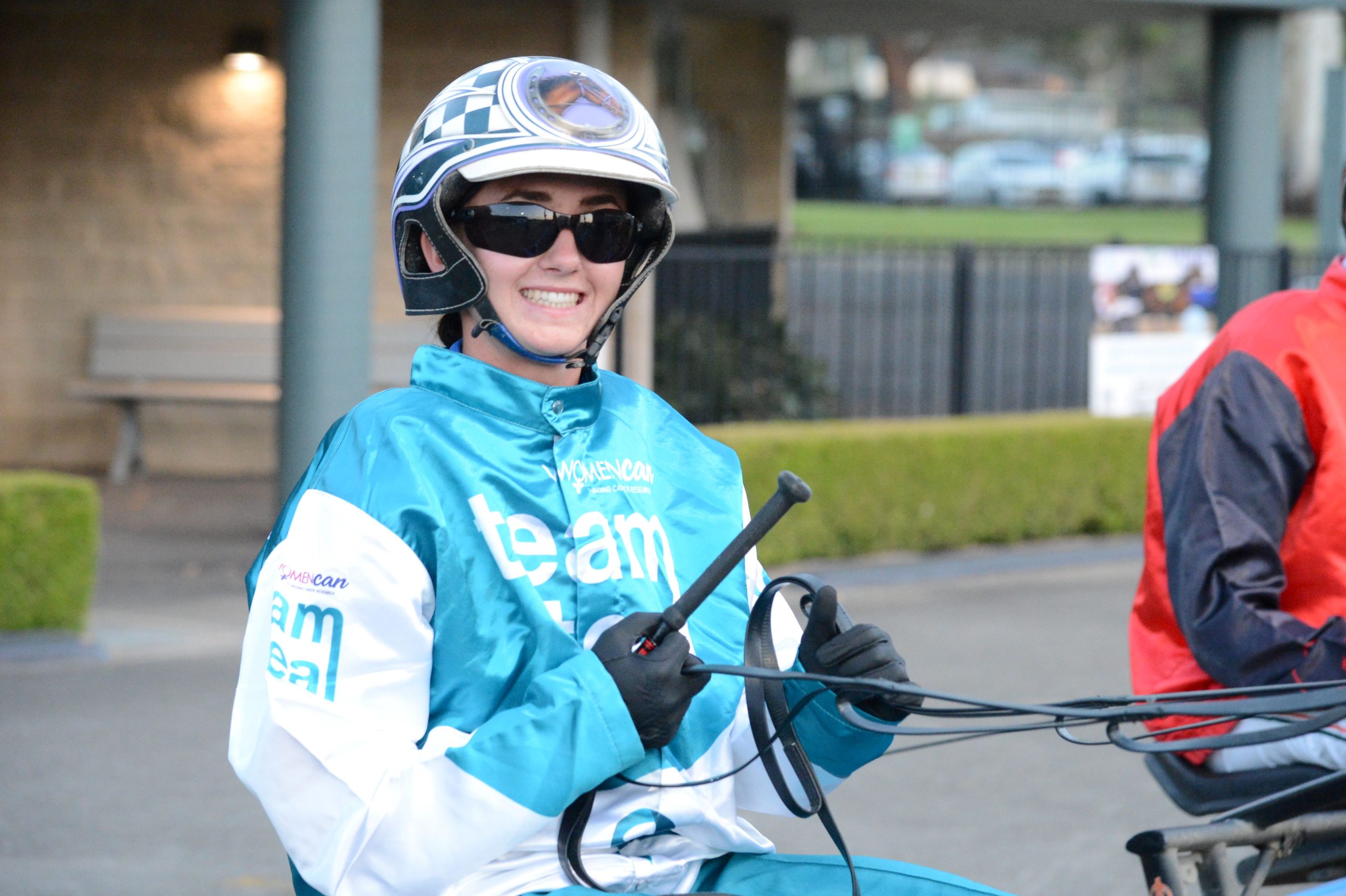 Teal pants ambassador looking for a quick strike