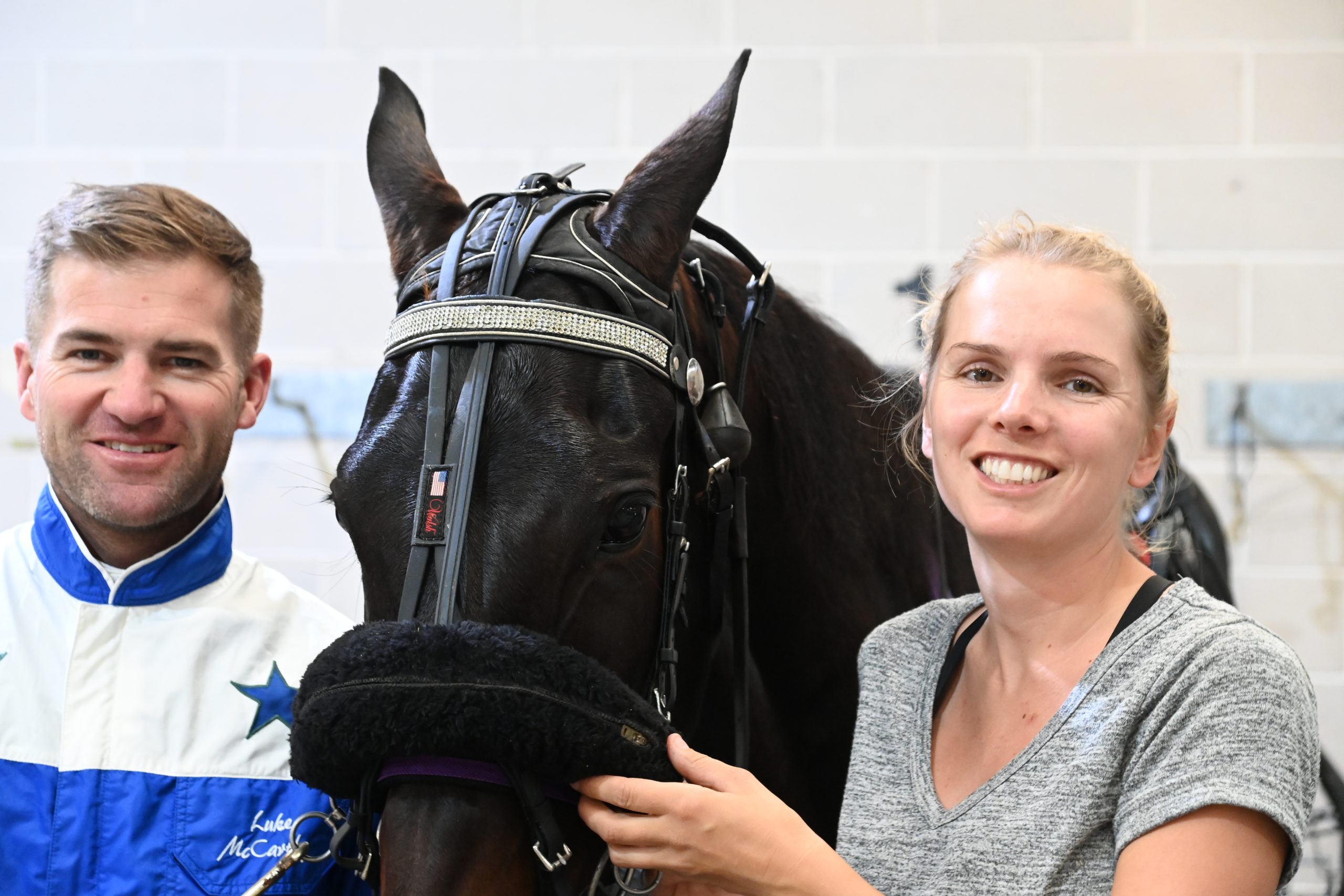 CATCH DRIVE: Trainer Sofia Arvidsson snapped up Luke McCarthy for a drive at Menangle on Tuesday.